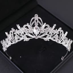 Bridal Headwear Purple-Colour Women's Grand Party Crown Birthday Tiaras