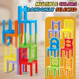 Educational Toys,Chair Stacking Toy Set,Building Blocks Stacking Chairs,Random Colors/Styles,Parent-Child Gathering Interactive