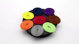 Weiou Laces 3MM Thiny Round Cord Anti-Water Rope Shoe Accessory 100% Waxed For Raincoat Belt Orange Yellow Green Solid Shoelaces