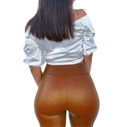 Cool Skinny Trousers Shaping Anti-Pilling Women Leggings Full Length Straight Pencil Pants