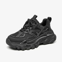 BEAUTODAY Casual Massive Sneakers Women Mesh Breathable Solid Color Round Toe Trainers Chunky Sole Female Shoes Handmade A29448