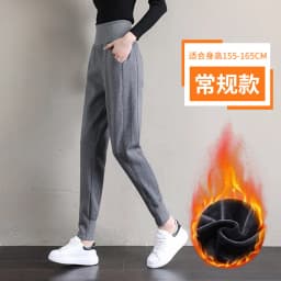PELEDRESS Joggers Women Thick Warm Winter Sweatpants High Waist Velvet Fleece Female Trousers Sport Casual Pants Suits Loose New