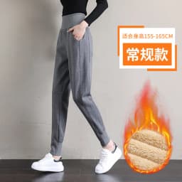 PELEDRESS Joggers Women Thick Warm Winter Sweatpants High Waist Velvet Fleece Female Trousers Sport Casual Pants Suits Loose New