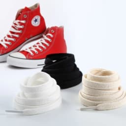 1 Pair High Quality Canvas Shoe Laces For Men and Women Black and White High Low Shoelaces Cotton Flat Laces Rope