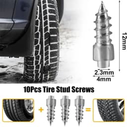 10-20pcs Anti-skid Screw Nails for Snow Soles Auto Car Motorcycle Bike Truck Off-road Tyre Anti-slip Anti-ice Spikes Alloy Nail