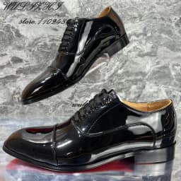 Men Party Gentleman's Flats Leather Black Square Toe Lace Elegant Basic Loafers Spring Wedding Red Glossy Oxfords Solid Sneakers