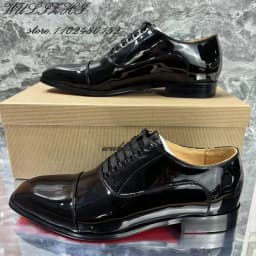 Men Party Gentleman's Flats Leather Black Square Toe Lace Elegant Basic Loafers Spring Wedding Red Glossy Oxfords Solid Sneakers