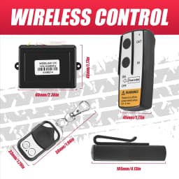 12V 12Volt 50ft Winch Wireless Remote Control Set for Truck ATV Warn Ramsey