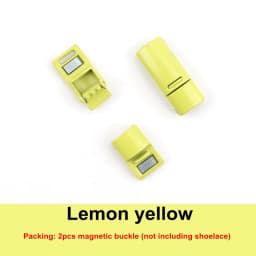 2Pcs/1Pair New Metal No Tie Shoelace Magnetic Buckle Shoelaces With Lock Shoes Accessories AF1/AJ Sneaker Kits Shoe Decoration