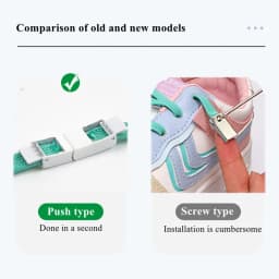 2Pcs/1Pair New Metal No Tie Shoelace Magnetic Buckle Shoelaces With Lock Shoes Accessories AF1/AJ Sneaker Kits Shoe Decoration
