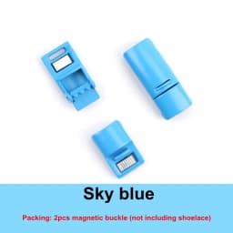 2Pcs/1Pair New Metal No Tie Shoelace Magnetic Buckle Shoelaces With Lock Shoes Accessories AF1/AJ Sneaker Kits Shoe Decoration