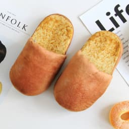 Simulation Bread Cotton Slippers Winter Home Soft Bottom Non-Slip Plush Warm Cotton Slippers for Woman Man Comfort Babouche