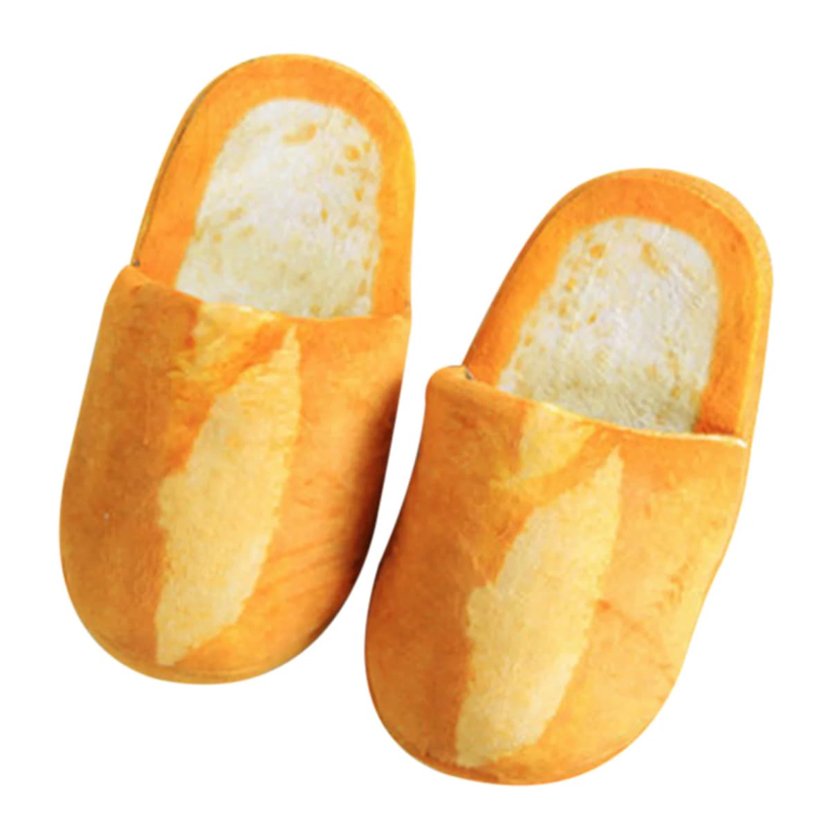 Simulation Bread Cotton Slippers Winter Home Soft Bottom Non-Slip Plush Warm Cotton Slippers for Woman Man Comfort Babouche