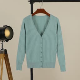 V-neck Cropped Knitting Knit Ladies Basic Women's Coat Spring 2026 Blouses Long Sleeve Top Jersey Knitted Sweater Korean Fashion
