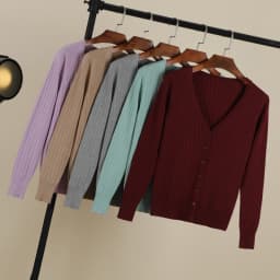 V-neck Cropped Knitting Knit Ladies Basic Women's Coat Spring 2026 Blouses Long Sleeve Top Jersey Knitted Sweater Korean Fashion