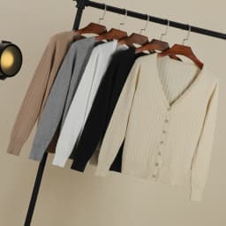 V-neck Cropped Knitting Knit Ladies Basic Women's Coat Spring 2026 Blouses Long Sleeve Top Jersey Knitted Sweater Korean Fashion
