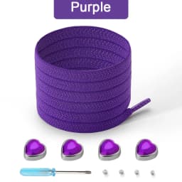 Colorful Heart Diamond Flat Shoelaces for Sneakers Love Rhinestone Elastic Shoe Laces No Tie Shoelace Cute Sports Leisure Buckle