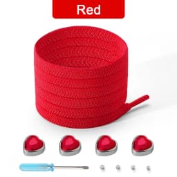 Colorful Heart Diamond Flat Shoelaces for Sneakers Love Rhinestone Elastic Shoe Laces No Tie Shoelace Cute Sports Leisure Buckle