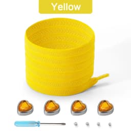Colorful Heart Diamond Flat Shoelaces for Sneakers Love Rhinestone Elastic Shoe Laces No Tie Shoelace Cute Sports Leisure Buckle
