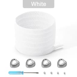 Colorful Heart Diamond Flat Shoelaces for Sneakers Love Rhinestone Elastic Shoe Laces No Tie Shoelace Cute Sports Leisure Buckle