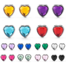 Colorful Heart Diamond Flat Shoelaces for Sneakers Love Rhinestone Elastic Shoe Laces No Tie Shoelace Cute Sports Leisure Buckle
