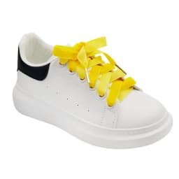1.27cm Pile Coating Single Sided Plush Shoelaces with Golden Metal Aglet Elegant Webbing Strap Fluffy Velvet Flocking Suede Lace