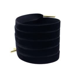 1.27cm Pile Coating Single Sided Plush Shoelaces with Golden Metal Aglet Elegant Webbing Strap Fluffy Velvet Flocking Suede Lace