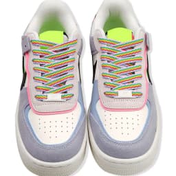 Shoelaces for Shoes Rainbow Sneakers Laces Colorful Flat Gradient Color Low-Cut High Top Canvas Casual Shoelace Shoe Accessories