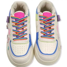Shoelaces for Shoes Rainbow Sneakers Laces Colorful Flat Gradient Color Low-Cut High Top Canvas Casual Shoelace Shoe Accessories