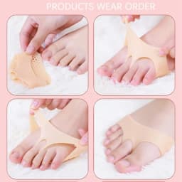 Silicone Forefoot Pad Metatarsal Pads for Women High Heels Half Insoles Foot Pain Relief Inserts Foot Blister Care Gel Cushions