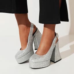 Ultra-High Thick Heeled Sequin Cloth Material Metal Buckle Women's Pumps High Waterproof Platform Breathable Mary Jane Shoes
