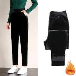 Winter Thicken Velvet Pencil Pants Women's High Waist Plush Fleece Lined Big Size 5xl Ankle-length Pantalons New Slim Leggings