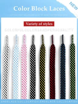 1Pair Flat Twocolor Shoelaces for Sneakers Polyester Checkered Double Layer Hollow Laces for Shoes Sports Tennis Shoelace