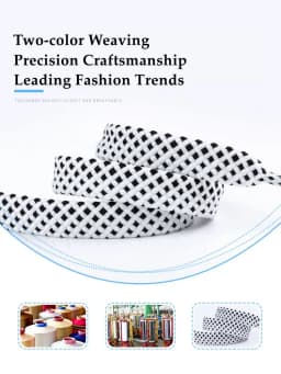 1Pair Flat Twocolor Shoelaces for Sneakers Polyester Checkered Double Layer Hollow Laces for Shoes Sports Tennis Shoelace