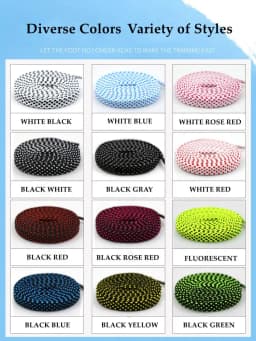 1Pair Flat Twocolor Shoelaces for Sneakers Polyester Checkered Double Layer Hollow Laces for Shoes Sports Tennis Shoelace