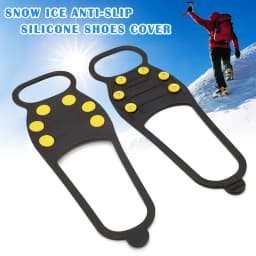 Anti-Slip anti fall Silicone Shoes Cover Snow Ground Grippers Spikes Grips Cleats Climbing Crampons Anti-Skid Ice Gripper Spike