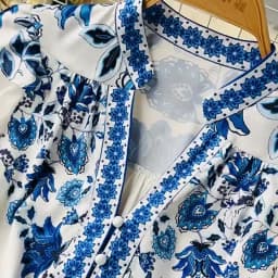 Women's Dress Palace Retro Printing Spring Autumn Winter Long Sleeve Elegant Dresses Single Breasted A-Line Shirts Vestidos Robe