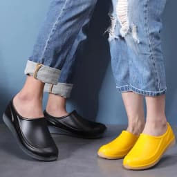 Lover Design Waterproof PVC Loafers Shoes Man Ankle Shoes Rain Boots Rubber Shoes Solid Color Fishing Boot Luminous Rain Boots