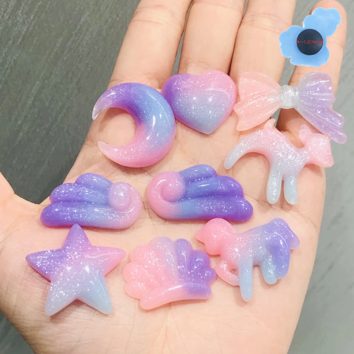 High Quality 1PCS Moon Shell Bowknot Boys Girls Garden Shoes Charms Star Resin Sandals Accessories Holiday Gifts