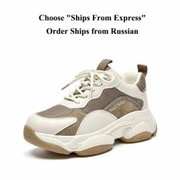 BeauToday Chunky Sneakers Women Mesh Leather Platform Shoes Mixed Colors Lace-Up Lady Trendy Trainers Thick Sole Handmade 29401