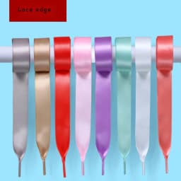 Silk Laces Women's Satin Shoes Accessories Sneakers All-match Pink With Laces Canvas Shoelaces 1 Pair Length Lace 80/100/120