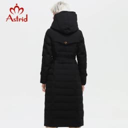 Astrid Winter Coats Women Oversize Fake Two Piece Long Thick Jacket Female Warm Cotton padded fashion Outwear with a hood 7283