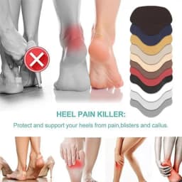 4pcs Invisible Heel Sticker Running Shoe Insoles Heel Liner Grips Protector Sticker Pad Patch Adjust Size Protect Heel Foot Care