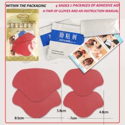 4pcs Invisible Heel Sticker Running Shoe Insoles Heel Liner Grips Protector Sticker Pad Patch Adjust Size Protect Heel Foot Care