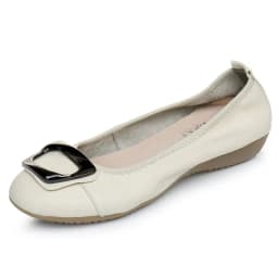 Genuine Leather Women's Flats Slip-On Loafers Moccasins Ballet Style Female Shoes Comfortable Sli-on Shoes Plus Size 41 42