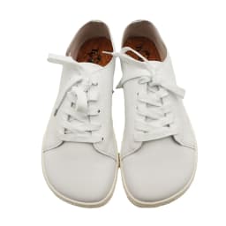 Tipsietoes 2025 Sprinng Barefoot Leather Sneaker For Women Flat Soft Thin Out Sole Zero Drop Wider Toe Box Flexible Light Weight