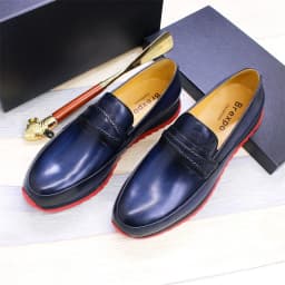 High-grade Leather Casual Men's Shoes Handmade Trendy Set of Feet Comfortable Sports Office Men's Banquet Leather Shoes
