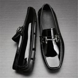 really leather Men's leisure Shoes new version casual fashion patent leather driving shoes genuine leather shoes