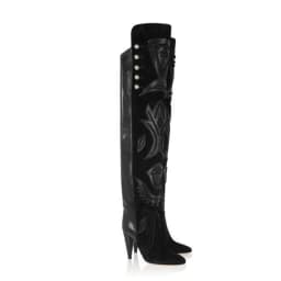 Fashion Sexy Women Boots Women Shoes Winter High Heels Appliques Slip-on Pointed Toe New Arrivals Special Solid Knee-high Ankle
