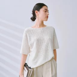 European station summer ice silk pleated short sleeve T-shirt women's round collar loose versatile solid color knit top